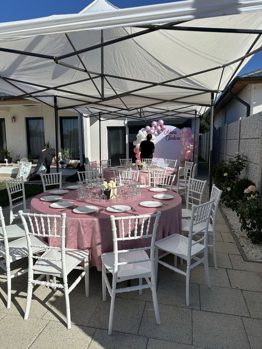 Inchiriez decor floral pentru evenimente, mese, scaune, pavilioane