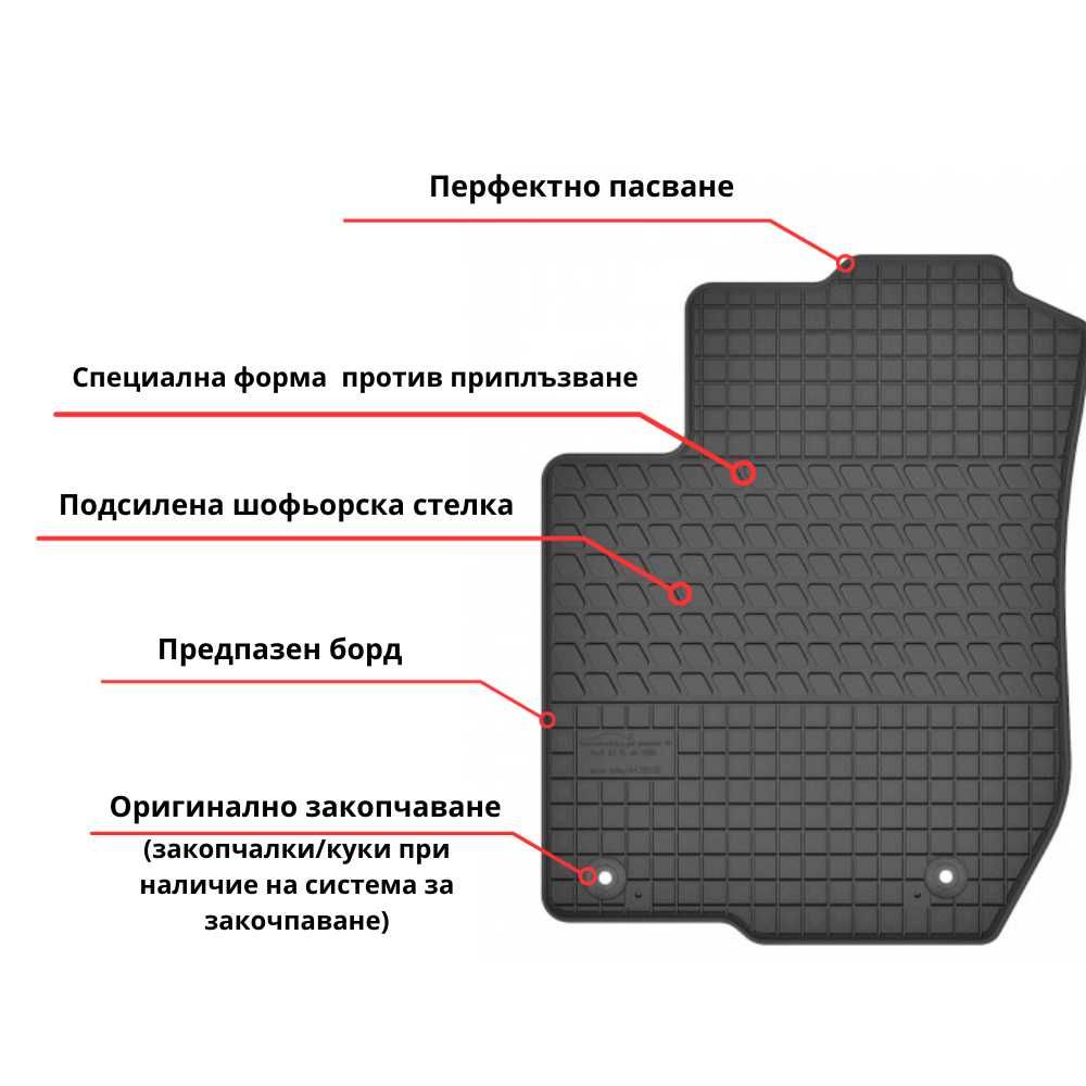 Стелки VW Passat B5/B5.5 1996 - 2005 гумени Volkswagen Пасат Б5 4бр.