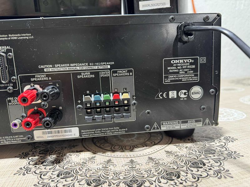 Ресийвър аудио система  - Onkyo HT-R538