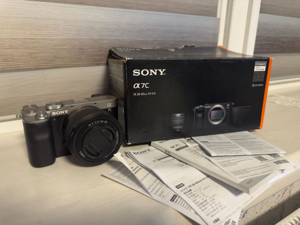 Sony A7C full frame (Factura +Garantie extinsă 3 ani)