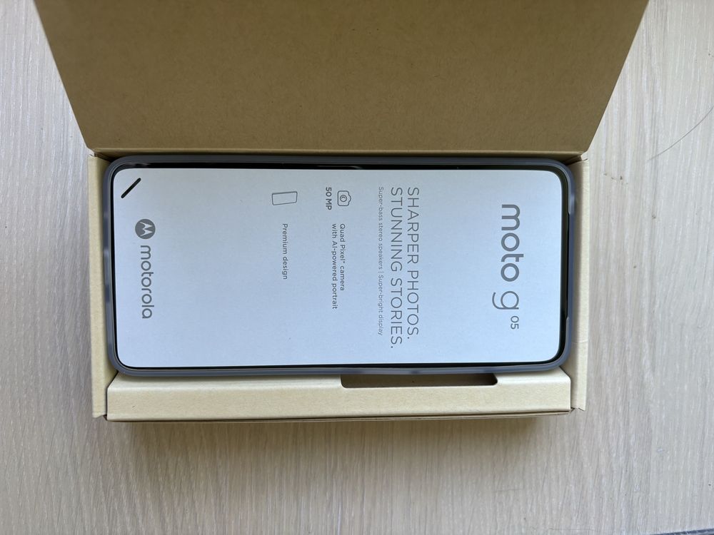 Чисто нов смартфон Motorola g05