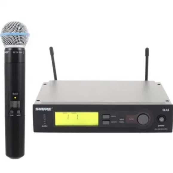 Set microfon si receiver wireless Shure SM58 SLX4