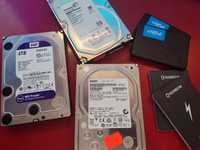 SSD HDD 2TB,4TB,6TB Hgst, western digital etc