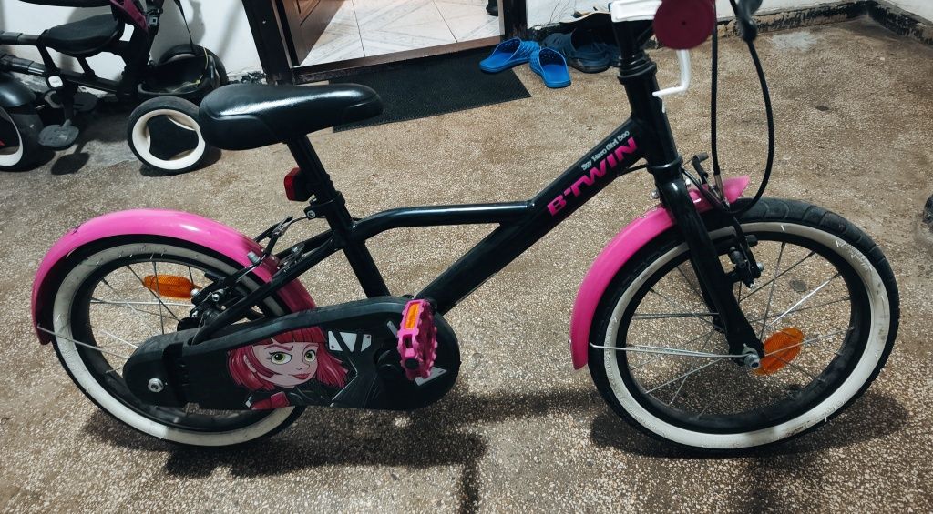 Bicicleta B'TWIN 16" 500 SPY HERO fete (4-6ani)