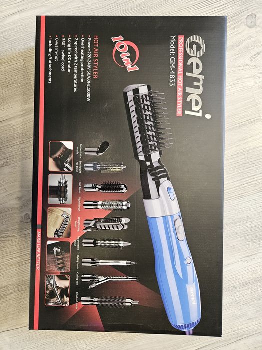 Perie electrica cu aer cald