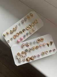 Дамски обици 26бр , с камъни , перли и бохо стил