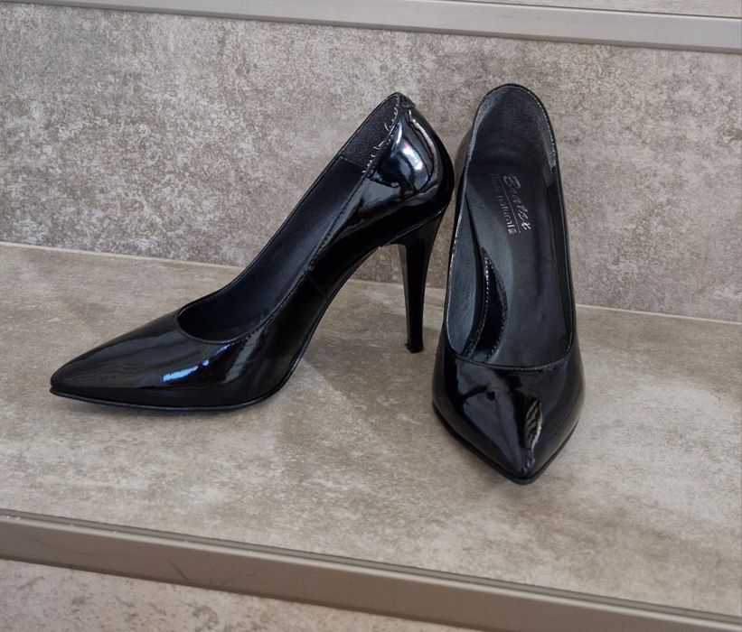 Pantofi dama, stiletto, negri