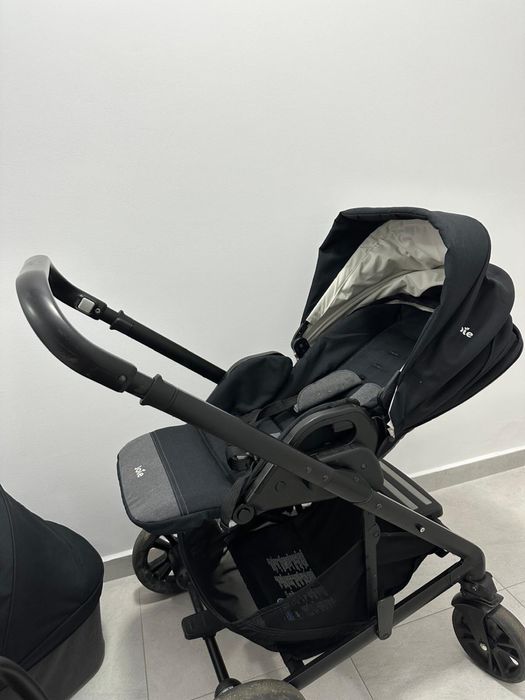 Cărucior 3 in 1 Joie Chrome + scoica i-Gemm