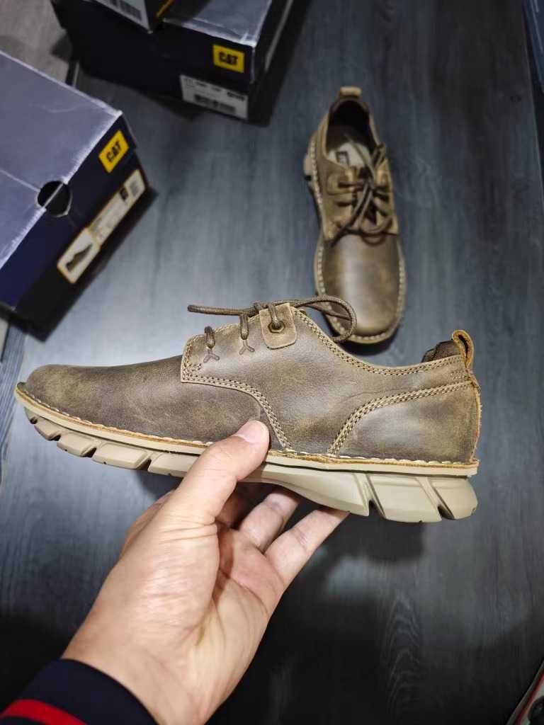 Кожаные туфли, мужские оригинал makasima Caterpillar Flex [39-45]