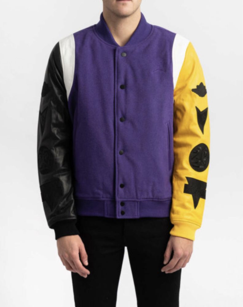 Мъжко бомбър яке Nike Jordan DNA Varsity / ест.кожа / - размер L/XL