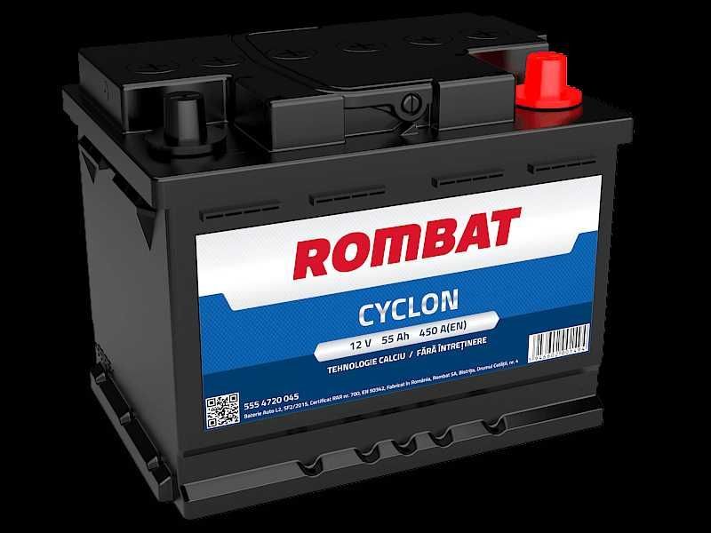 Baterie AUTO DACIA LOGAN 1.2, 0.9TCE, 1.0SCE  NOU Rombat Cyclon 55AH