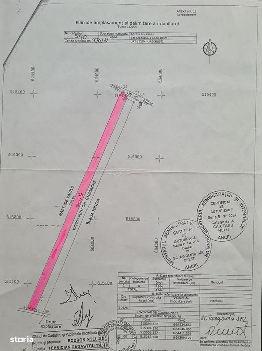 Teren soseaua Adjud - Onesti km4