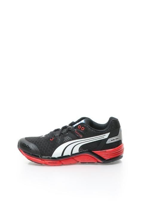 Cadoul ideal adidasi PUMA nr.44,5 pantof sport tenisi negru/rosu cutie