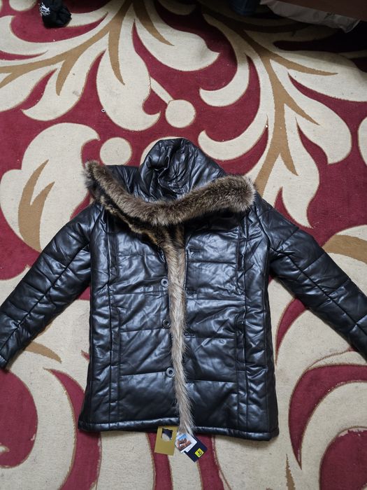 Кожаная мужская куртка