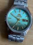 Ceas Orient barbatesc automatic cadran albastru Japan