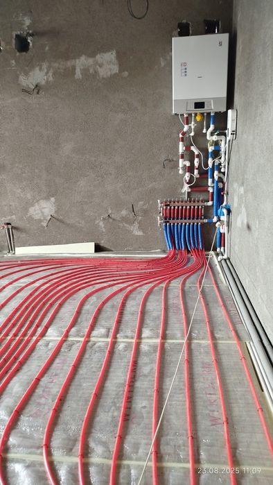 Отопление теплый пол жасаймыз