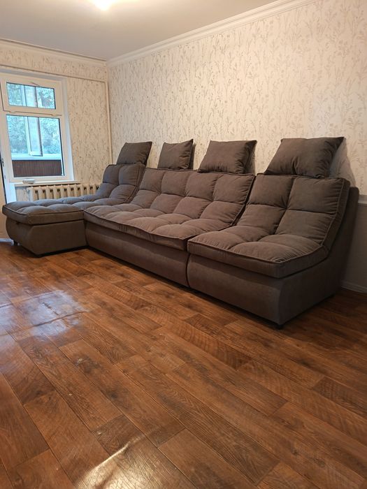 GrandMaster Maestro комплект (пуф, диван модульный) обивка темно-корич