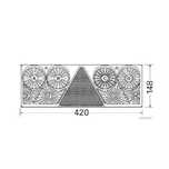 Lampa stop spate stg/dr remorca tip Europoint 2 cu mufa in spate