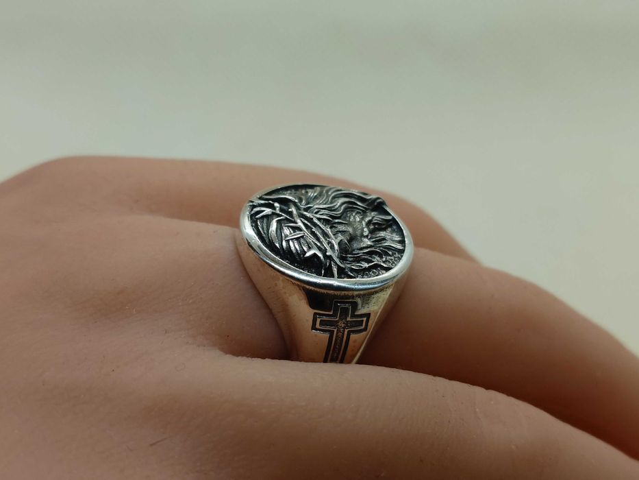 Inel cu chipul lui iisus – argint 925