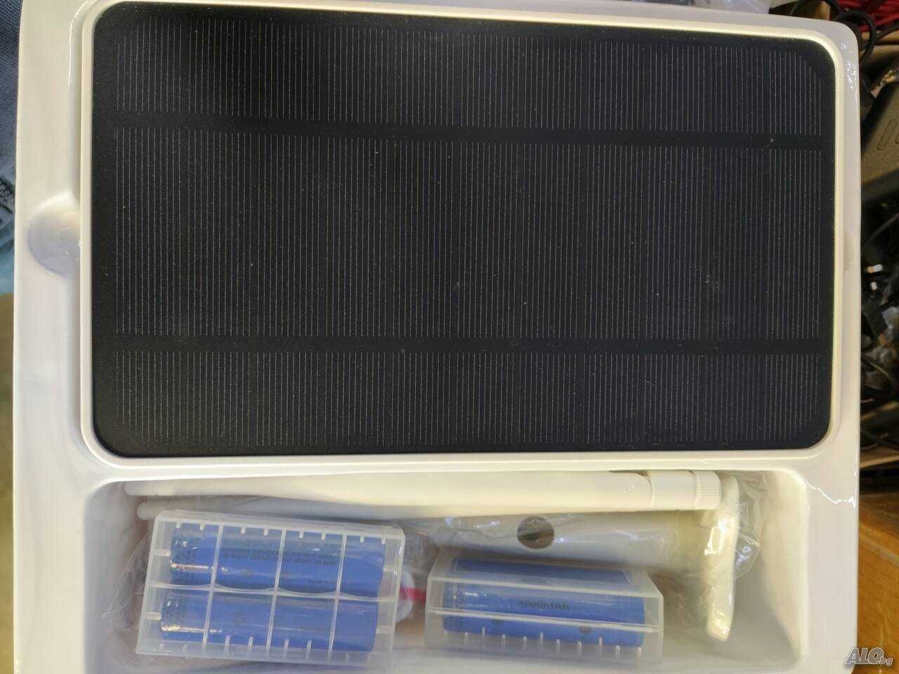Соларна напълно безжична водоустойчива камера FULL HD WI FI 2MP LED ос