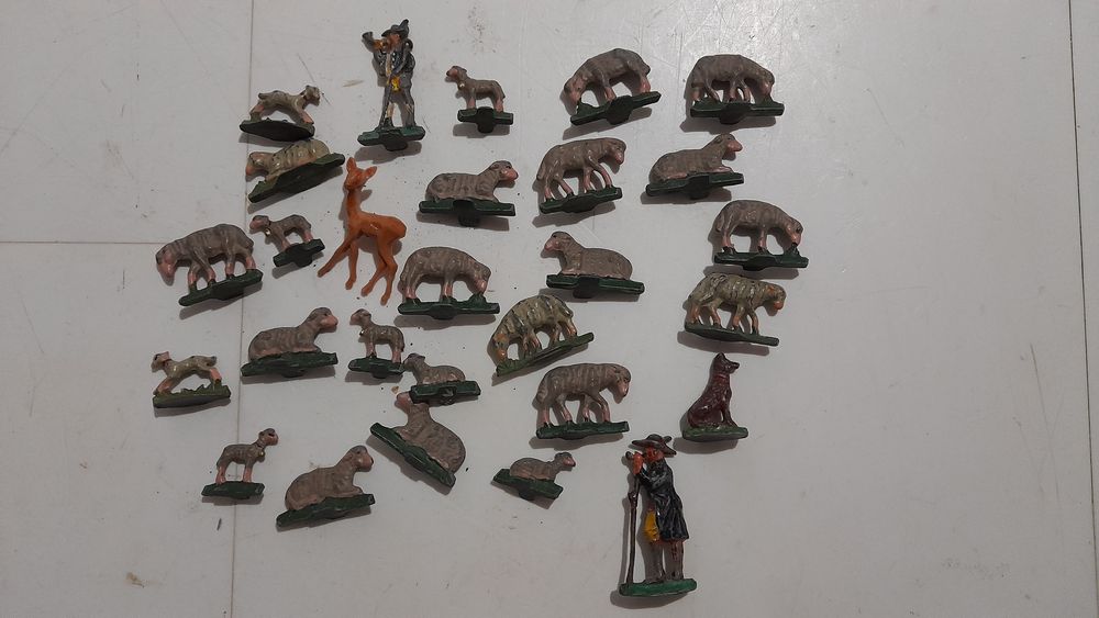 figurine  turma de oi cu ciobanaș diorama