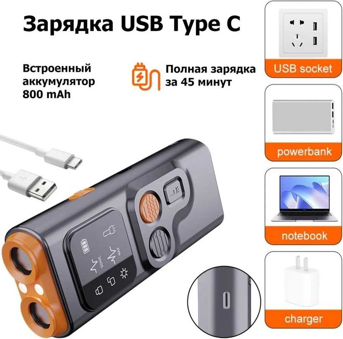 Отпугиватель собак ультразвуковой Антилай 2в1 ULTRASONIC