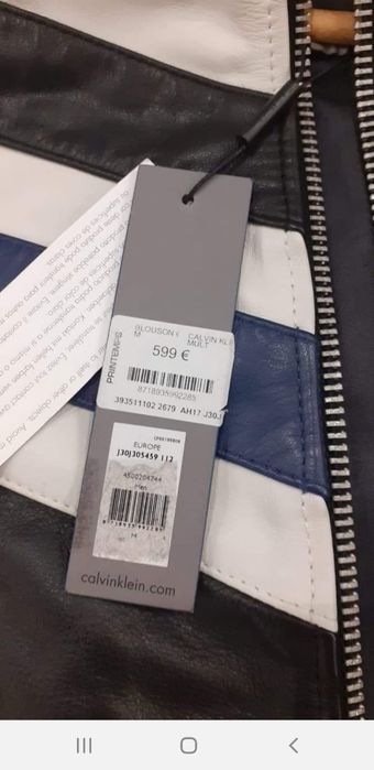 Geaca Din piele Calvin Klein  originala