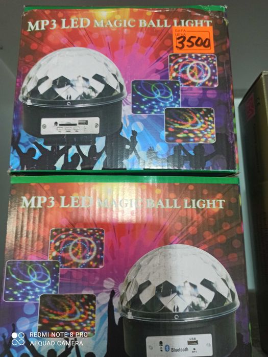 Цветомузыка шар колонка блютуз