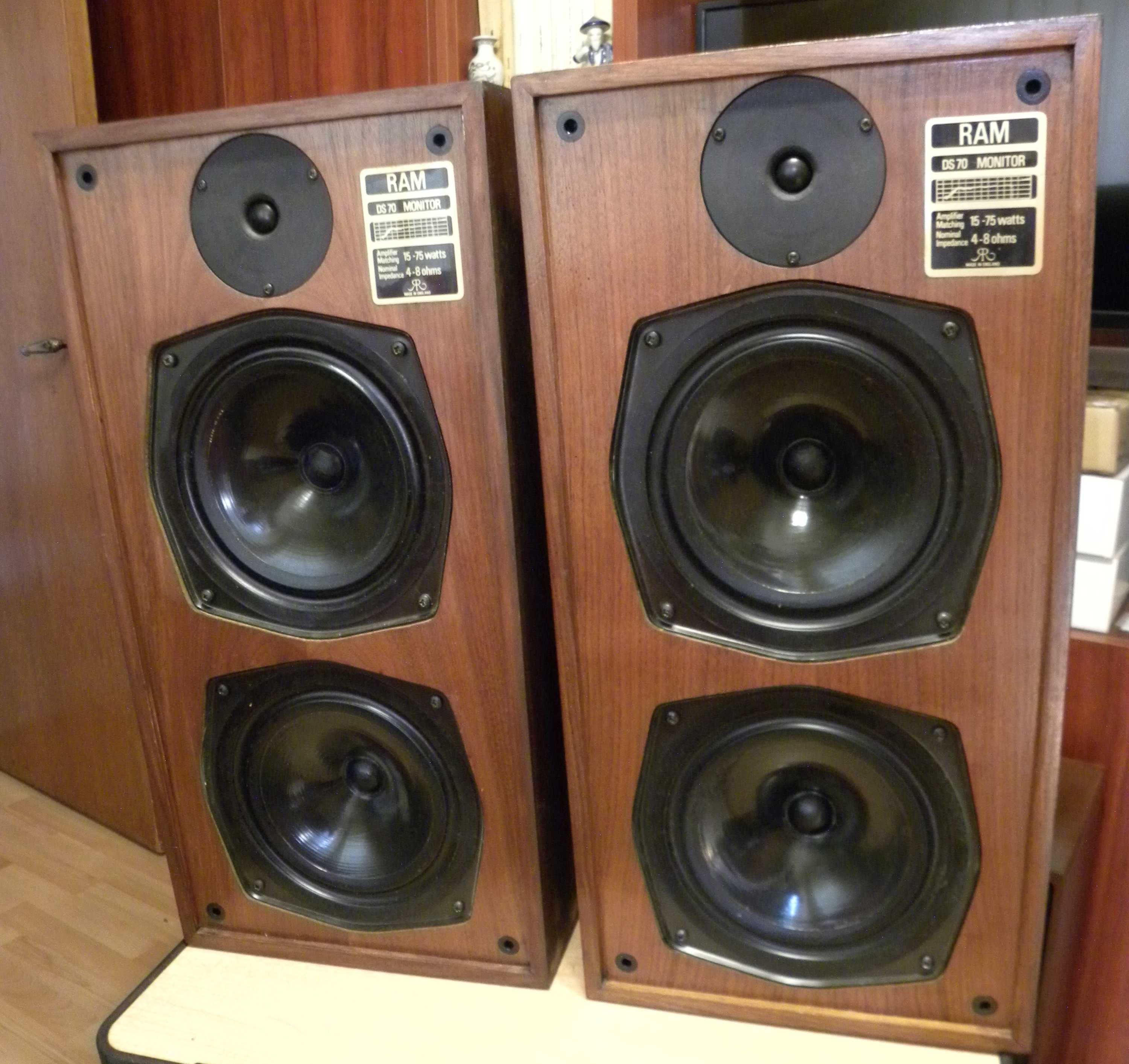 Vintage Retro 80's RAM DS 70 Monitor Speakers