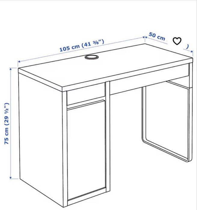 Детско бюро Ikea Micke