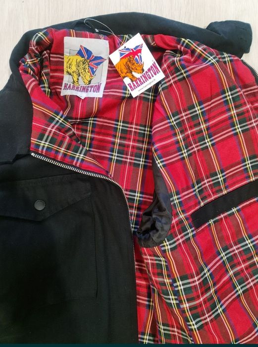 Geaca primavara toamna Harrington bumbac XL neagră nouă