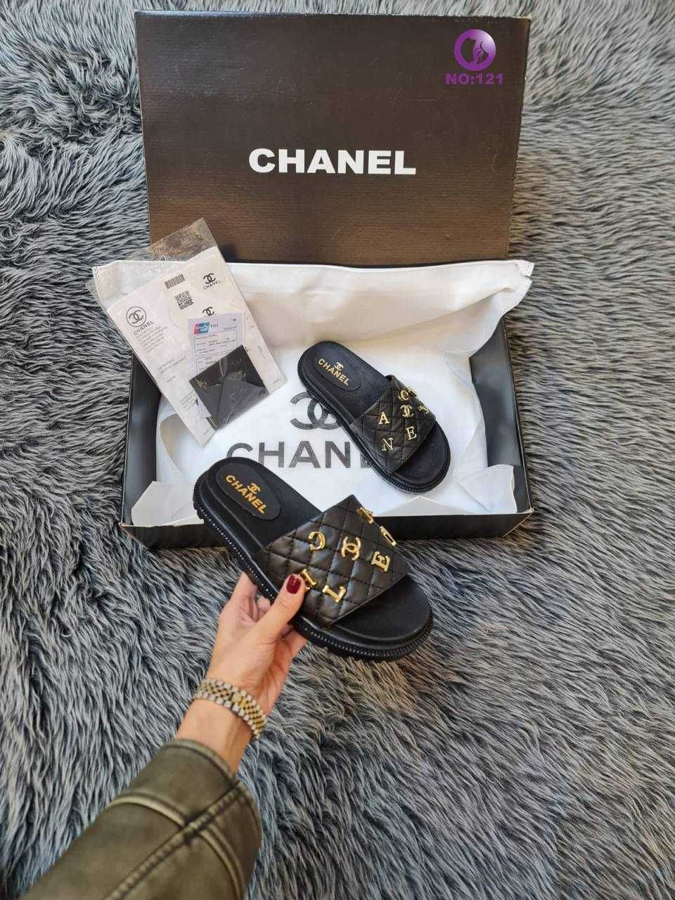 Chanel seturi papuci+geanta