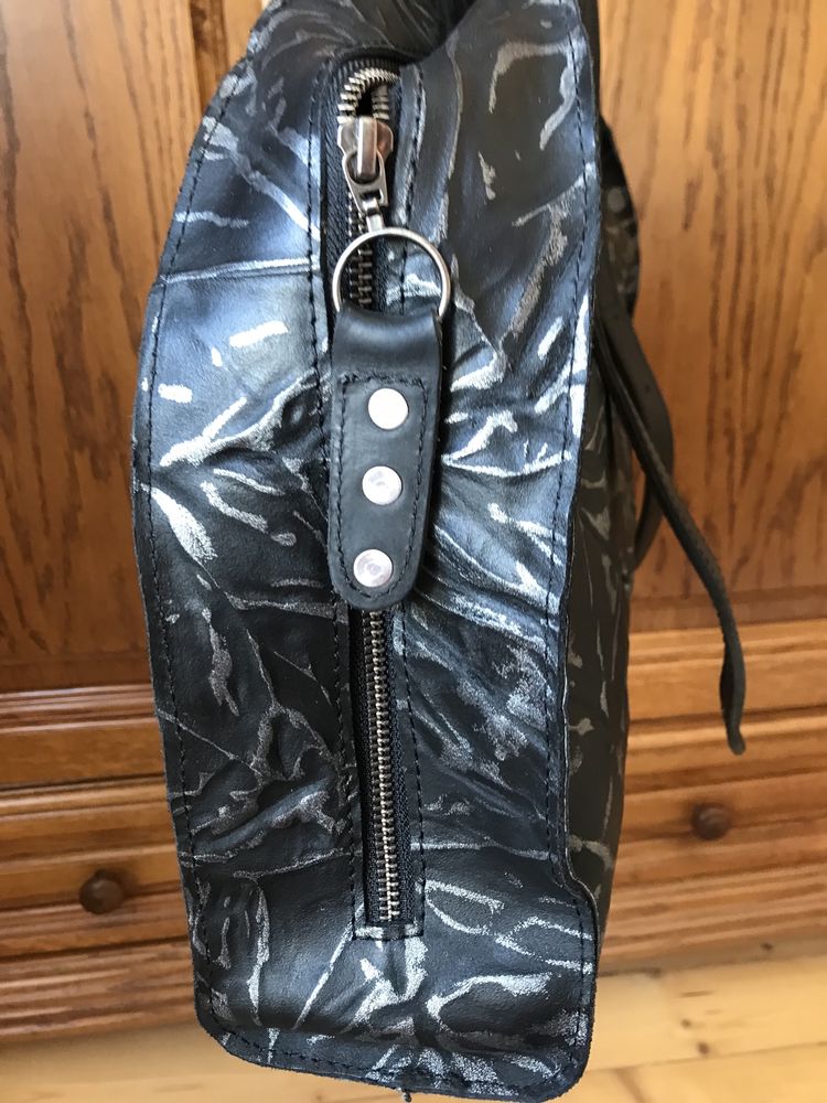Черна чанта естествена кожа Fetish