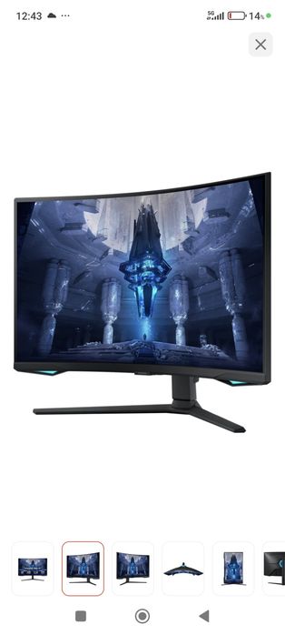 SAMSUNG Монитор 32 Диагональ LS32BG752NIXCI В отличном состоянии