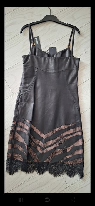 Rochie Just Cavalli din piele naturala de bovina
