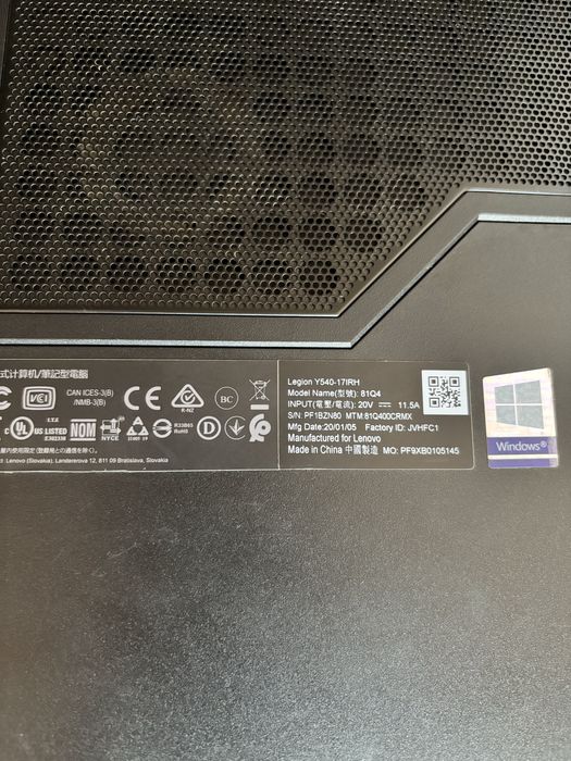 Dezmembrez Lenovo Y540-17IRH