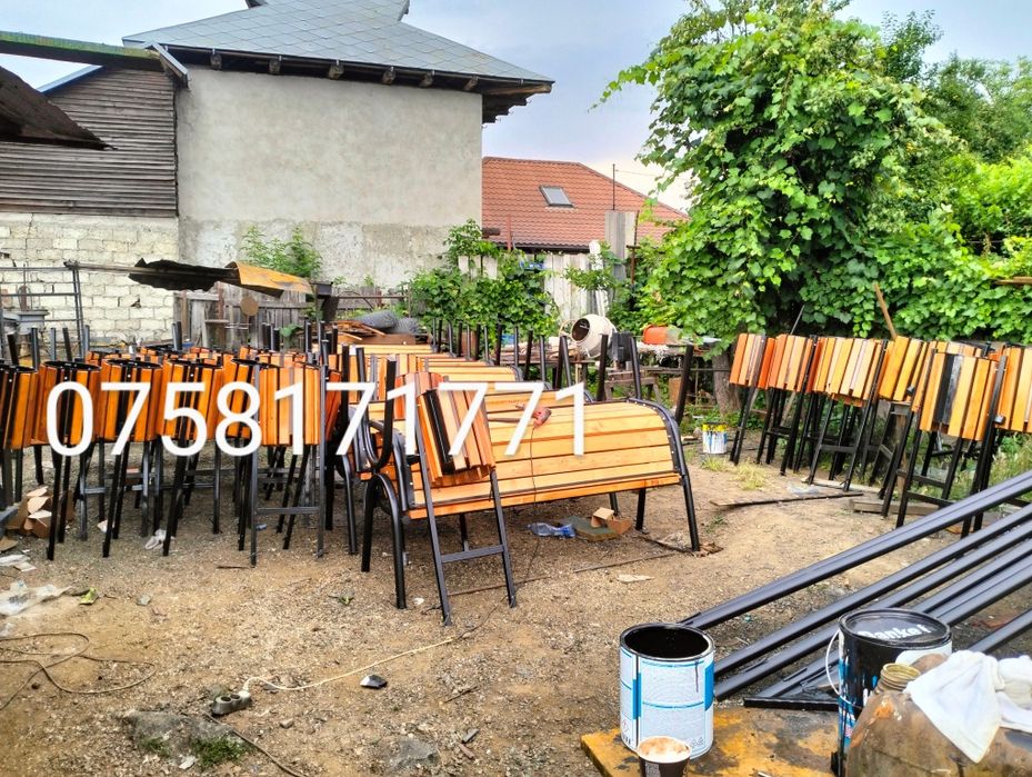 Mobilier stradal.bănci stradale coșuri pentru gunoi