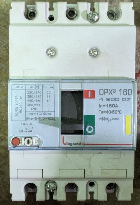 Силовой автомат Legrand DPX³ 160 3P 160А (Арт. 4 200 06)