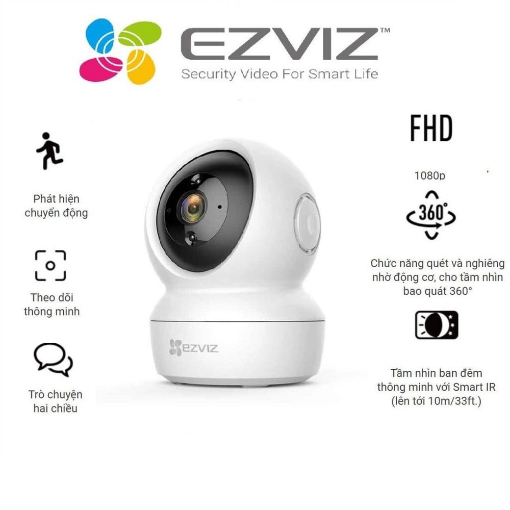 Ezviz Wi-Fi камера с поворотом на 360° c6n