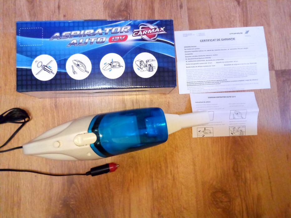Aspirator Auto 60 w cu filtru de praf, 12 V, nou!