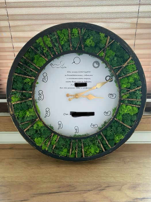 Промо!!! Часовник със скандинавски мъх