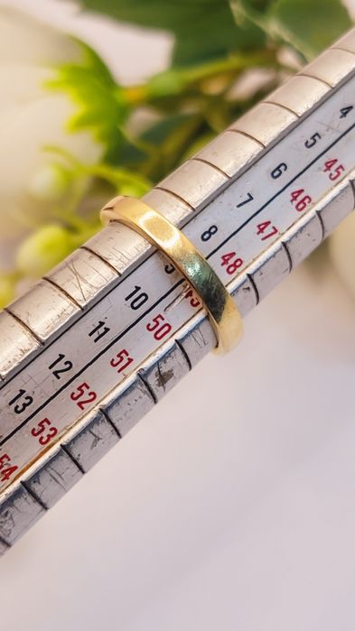 Inel de logodnă din aur de 14K mărimea 49, gramaj 2,83 gr