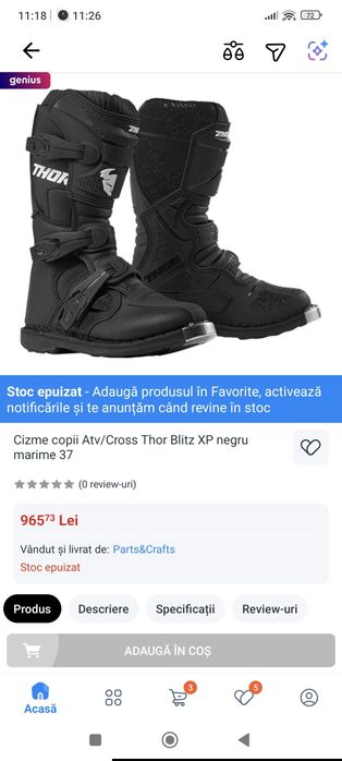 Cizme motocross, atv ghete 37