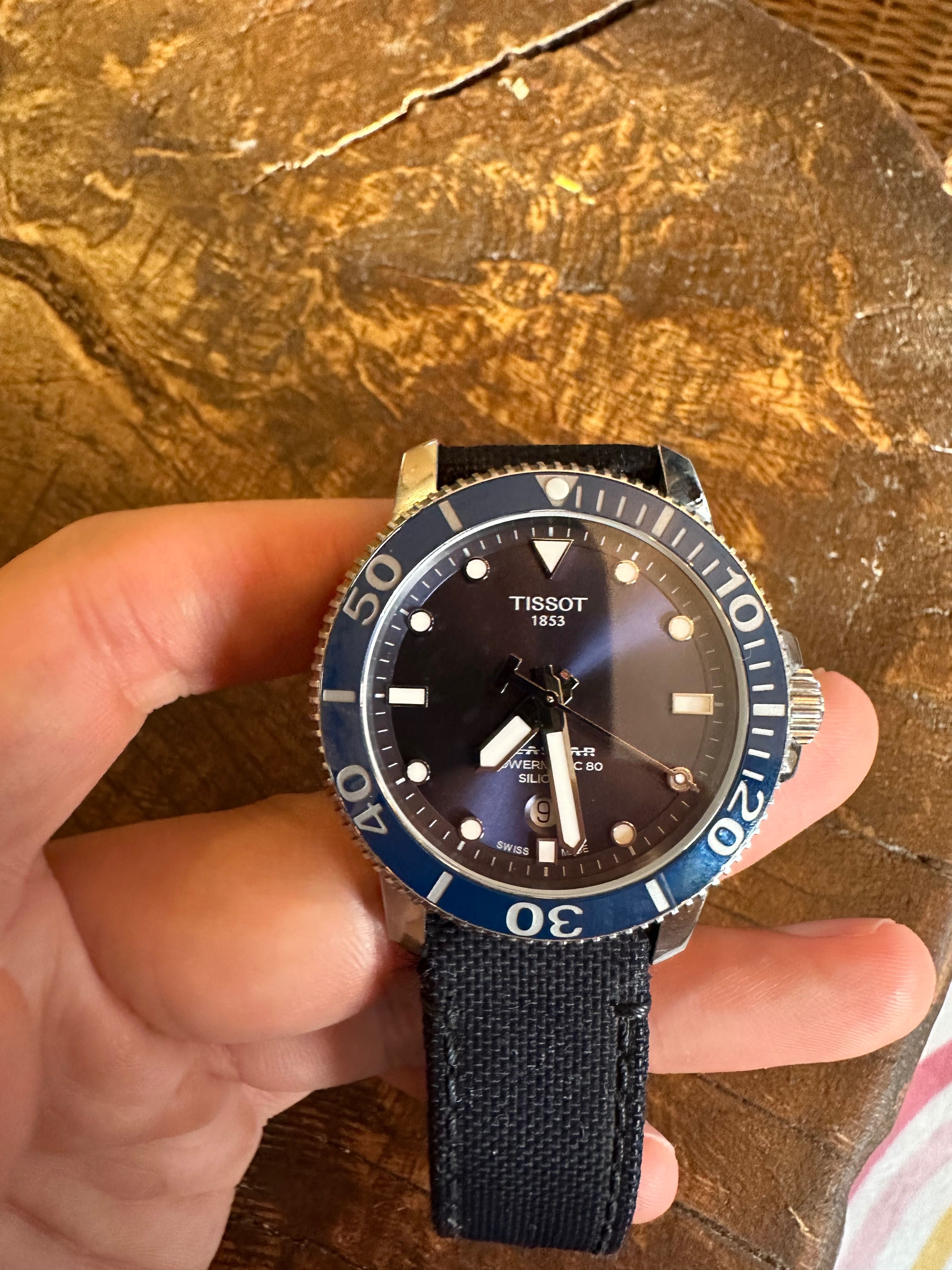 Продавам автоматичен часовник Tissot Seastar 1000Powermaric 80 силиций