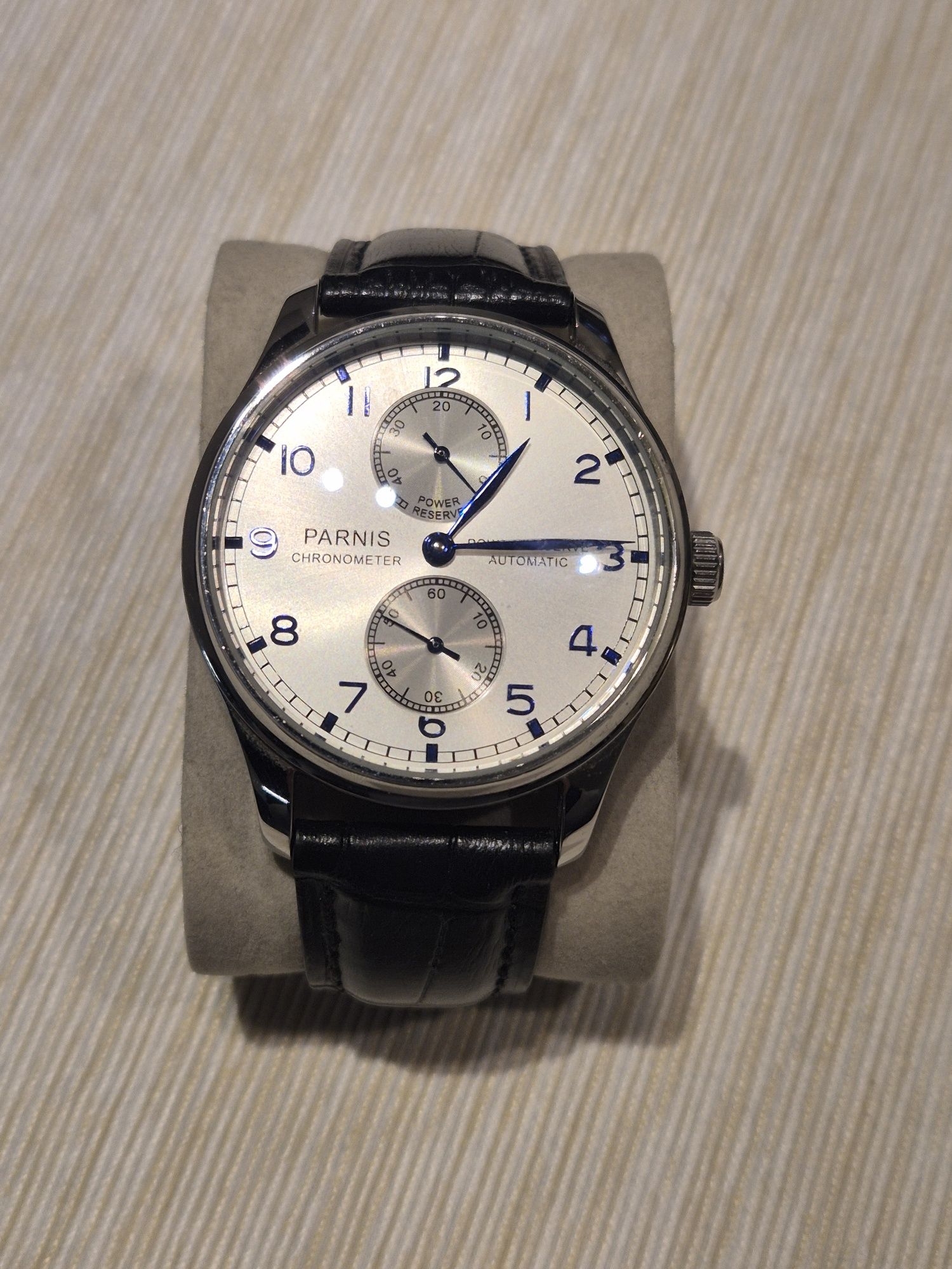 Часовник Parnis automatic power reserve