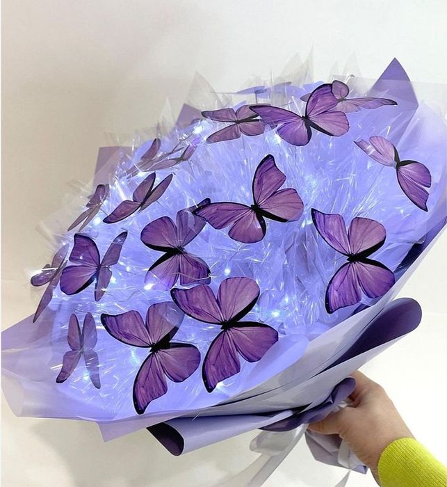 Трендовый букет из бабочек. Kapalakli buket.