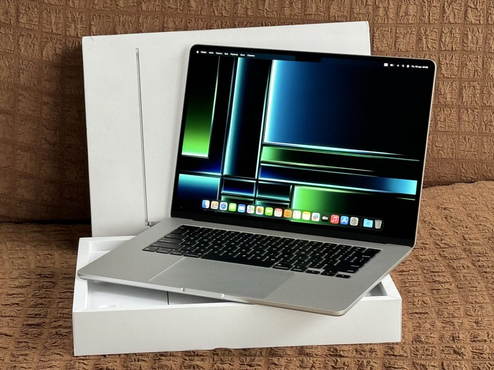 MacBook Air 15 M2 2024 EAC SSD512GB OZU8GB Touch ID цикл 9 емкость 100