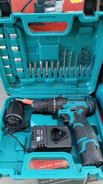 Акумулаторен Винтоверт 24V 6Ah 2 Батерии