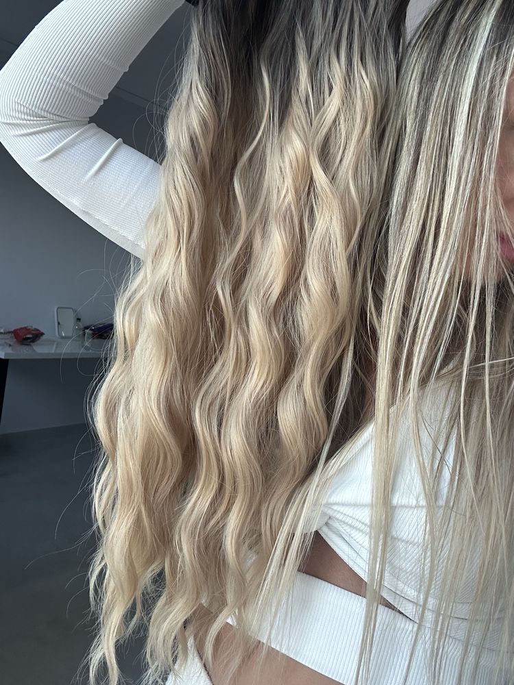 Extensii / tresa V-shape blonde
