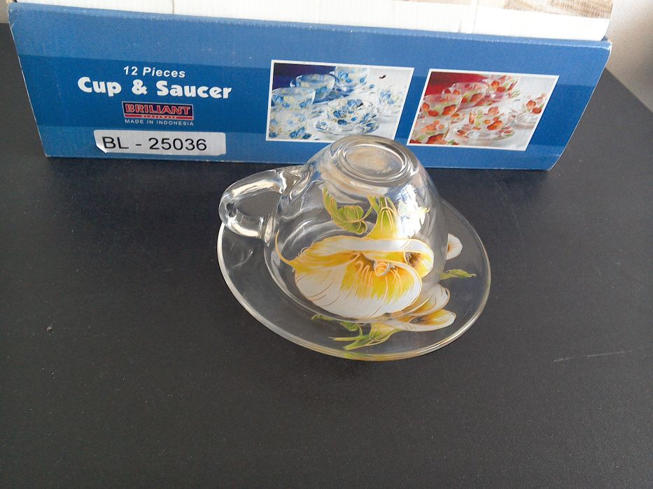 Servici/set cești cafea/ceai, NOI, 12 piese - 250 ml.